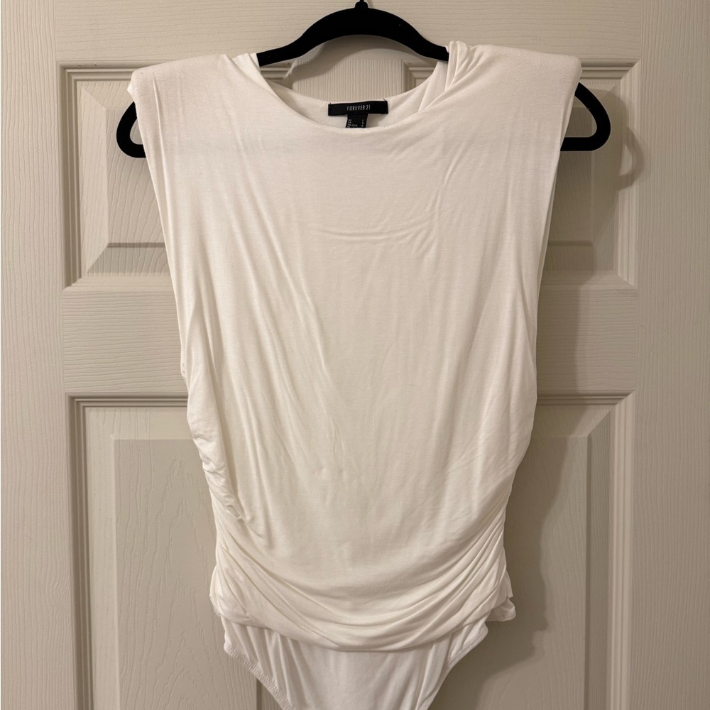 Padded shoulder body suit